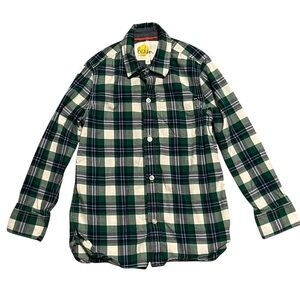 Boden‎ Green Plaid Boy’s Cotton Shirt size 7-8 years